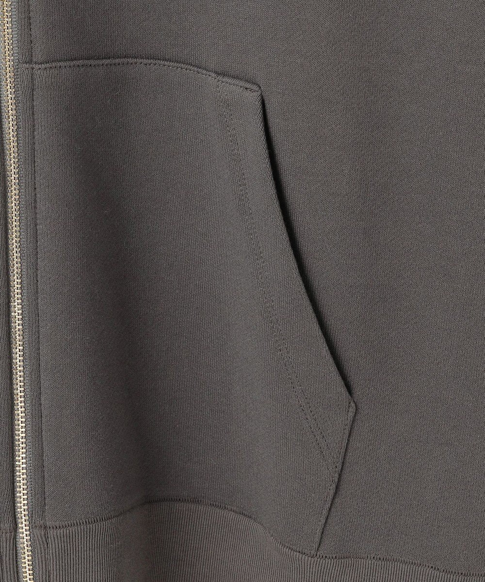 自由区 L クリアループバックジップ パーカー 