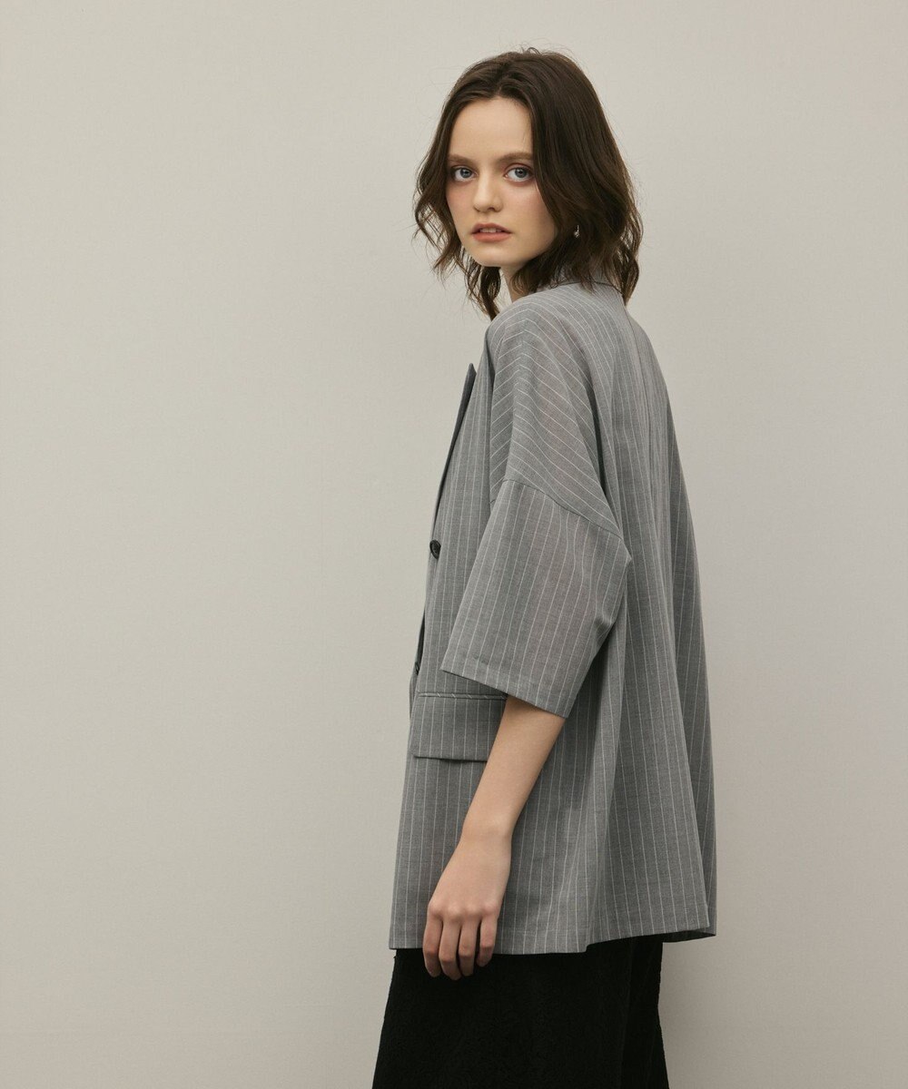 GRACE CONTINENTAL ドルマンテーラードジャケット 