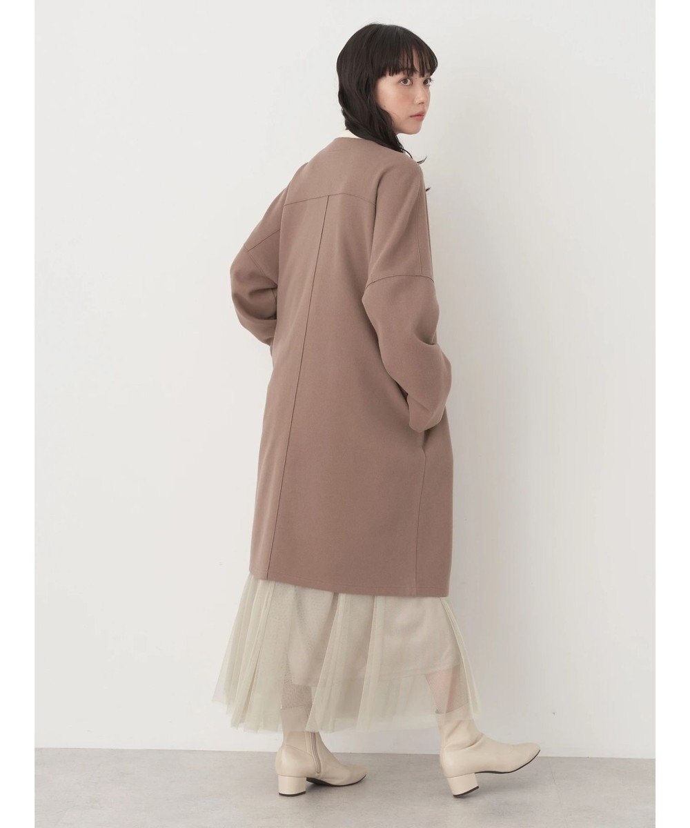 earth music&ecology 圧縮風ポンチコーディガン 