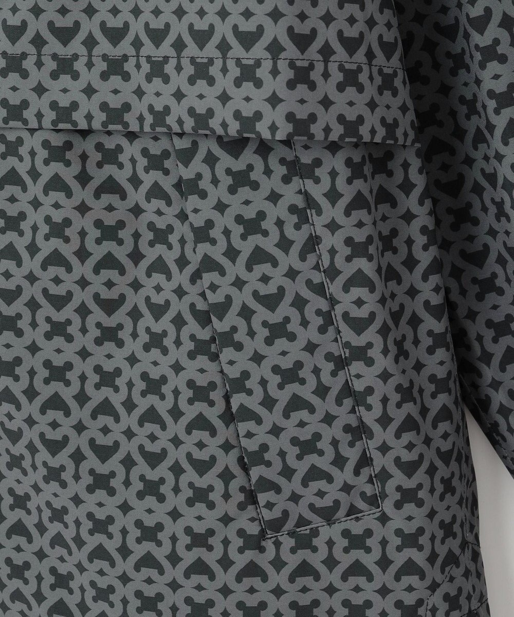 23区GOLF 【MEN】モノグラム レインブルゾン 2WAYストレッチ 透湿防水 防風 撥水 ポケッタブル 