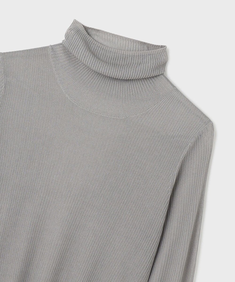 GRACE CONTINENTAL シアーリブタートルトップ 