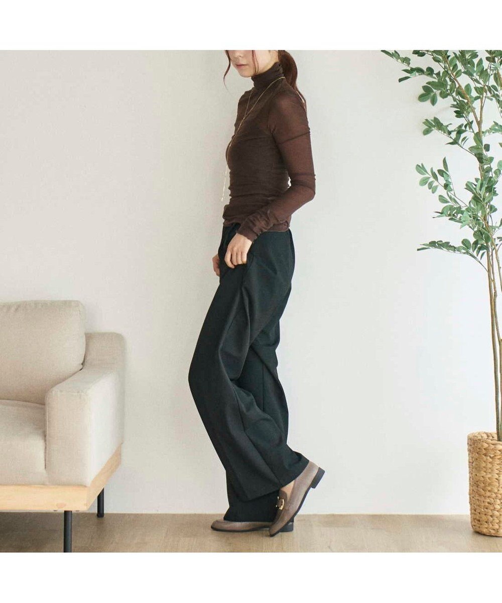 MODE ET JACOMO <carino>【レイン対応】バックルソフトスクエアトゥローファー 