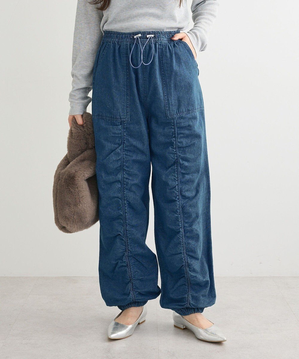 Green Parks ・ＳＵＧＡＲ　ＳＰＯＯＮ　デニムギャザーパンツ 