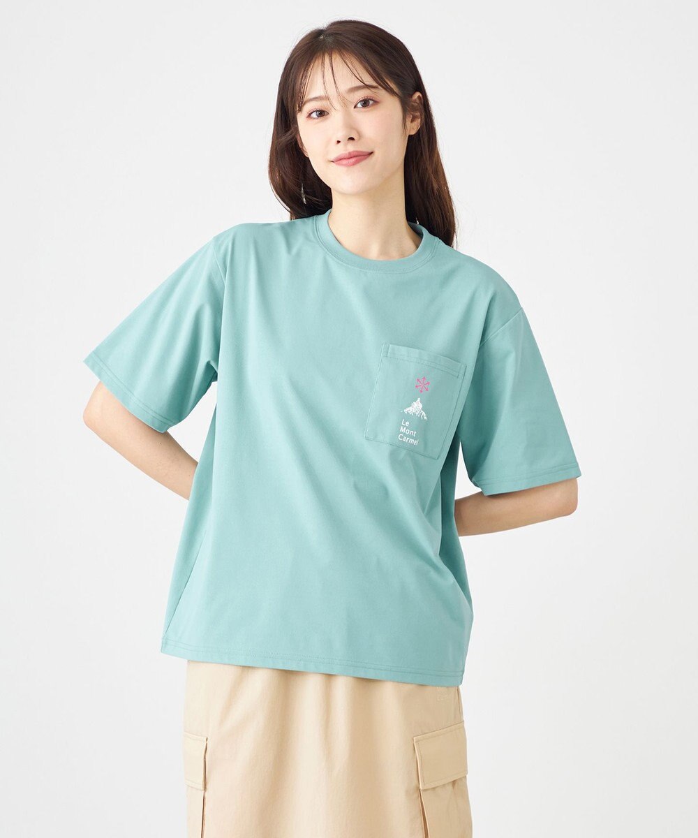 SHARE PARK LADIES 【UVカット・吸水速乾・ストレッチ・軽量 】ロゴポケットTシャツ（S・Mサイズ） 