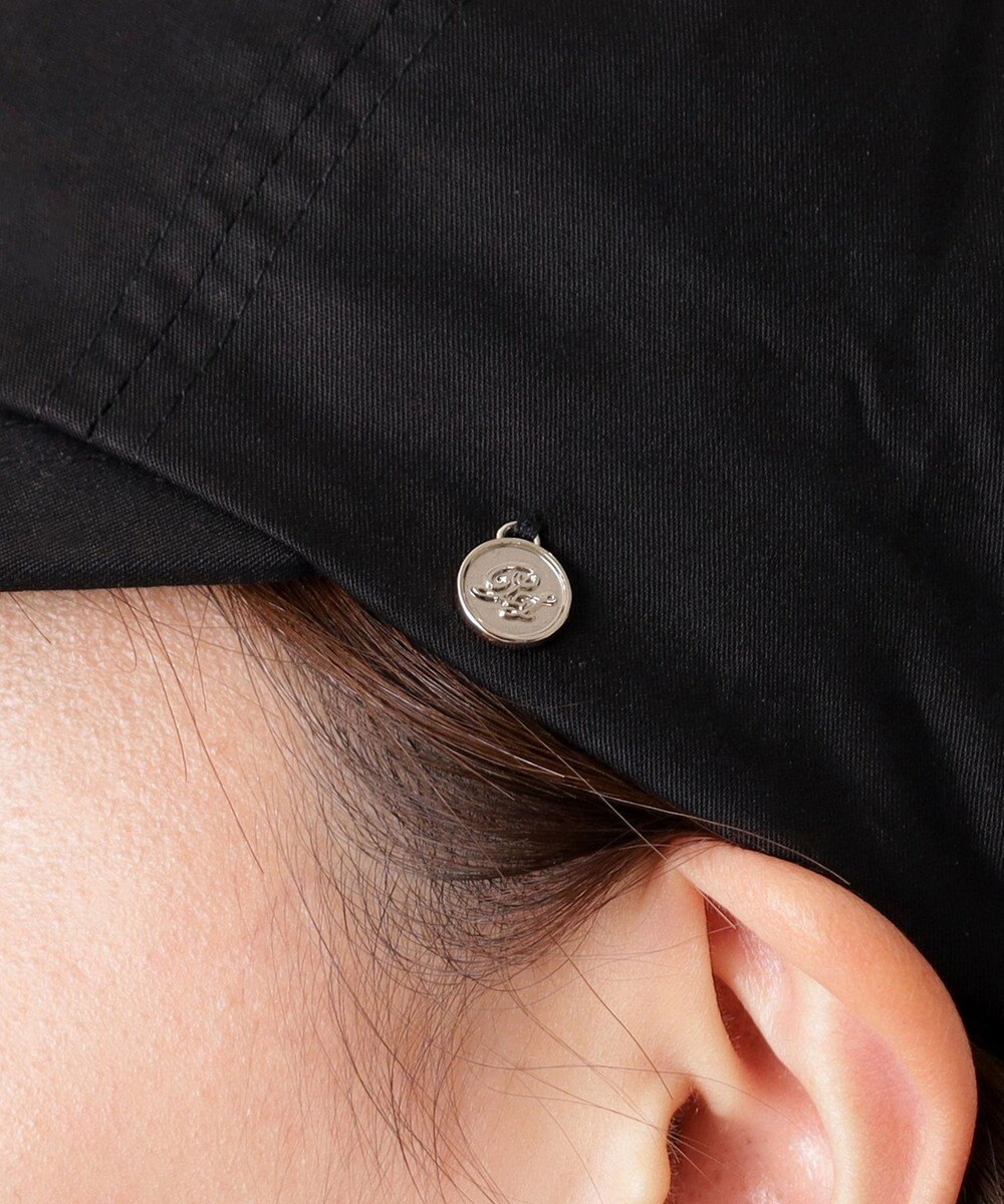 MOONBAT PAUL&JOE ACCESSOIRES(ポール&ジョー）ロゴ入り 深キャップ 帽子 ネコチャーム付 UVカット 