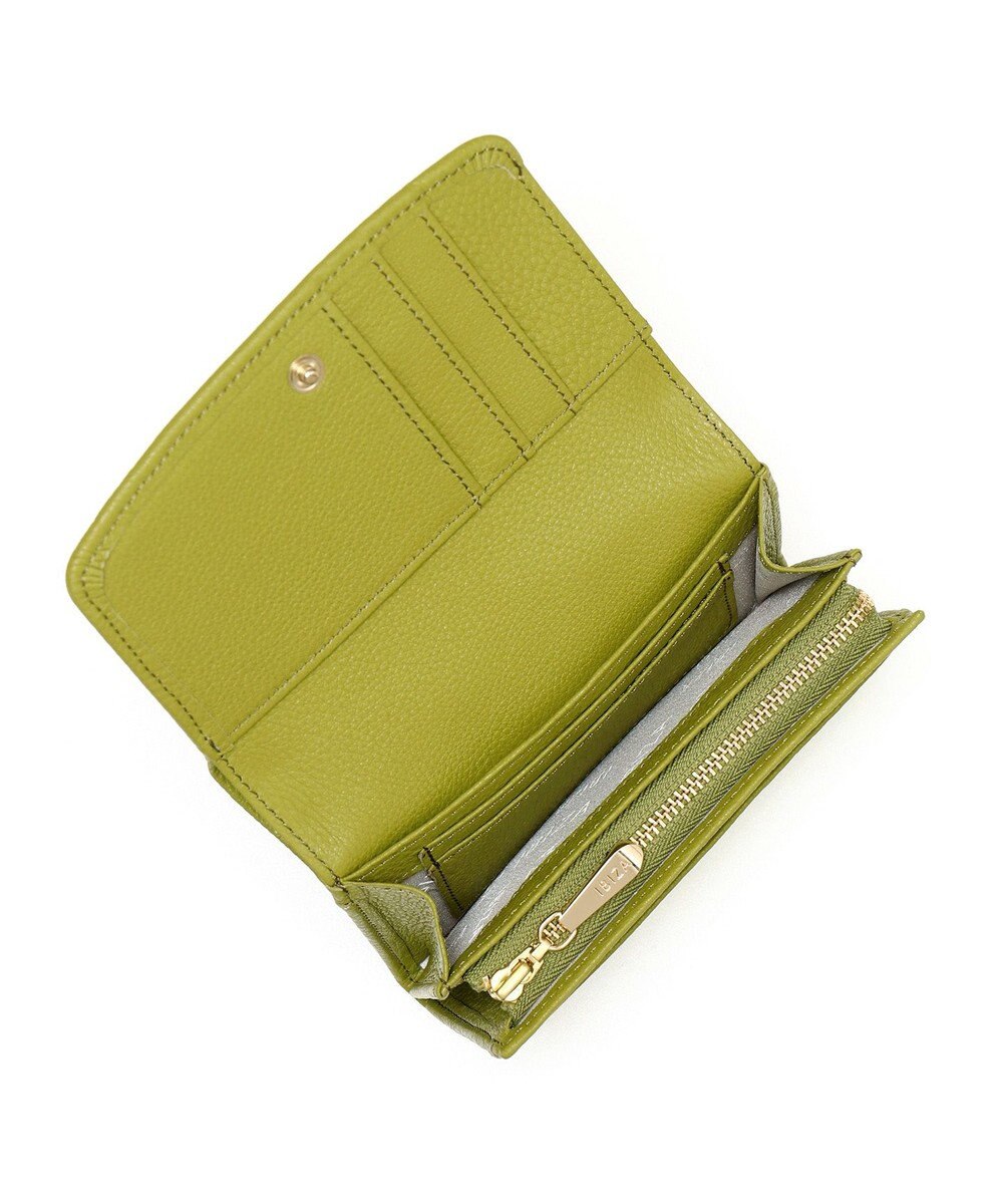 IBIZA 牛革　かぶせ二つ折り財布 