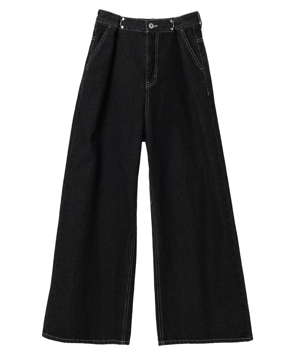 earth music&ecology タックホックデニムパンツ 