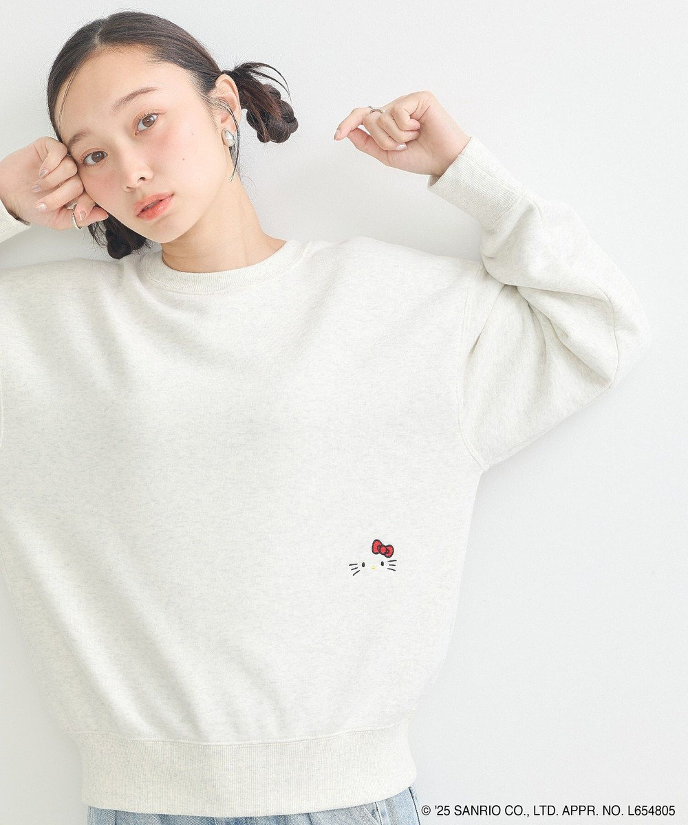 earth music&ecology チャンピオン　ハローキティ×ｅｍａｅ裏毛プルオーハ 