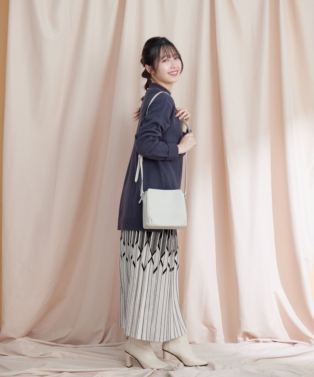 Tiaclasse L 【洗える】重ね着風ニットトップス 