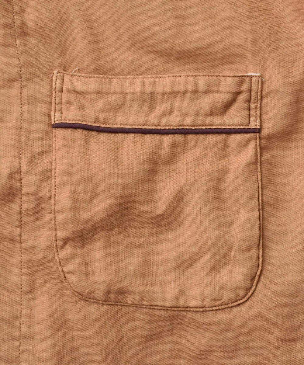 京和晒綿紗 【紗栄子さん愛用パジャマの色違い/UNISEX】ガーゼパジャマ 2重合わせ 柿渋 