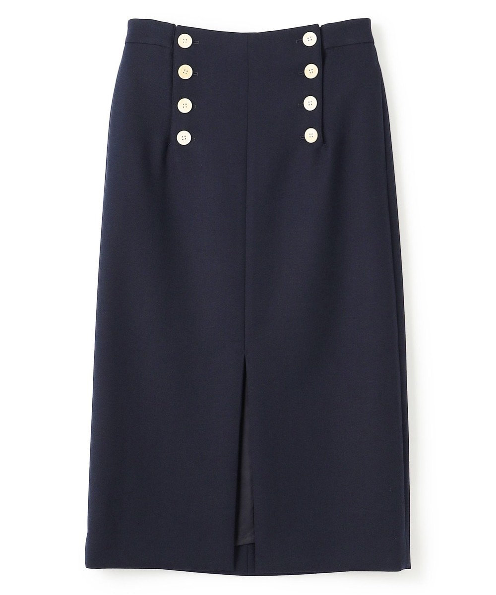 BEIGE， FERSEN / フロントボタンIラインスカート 