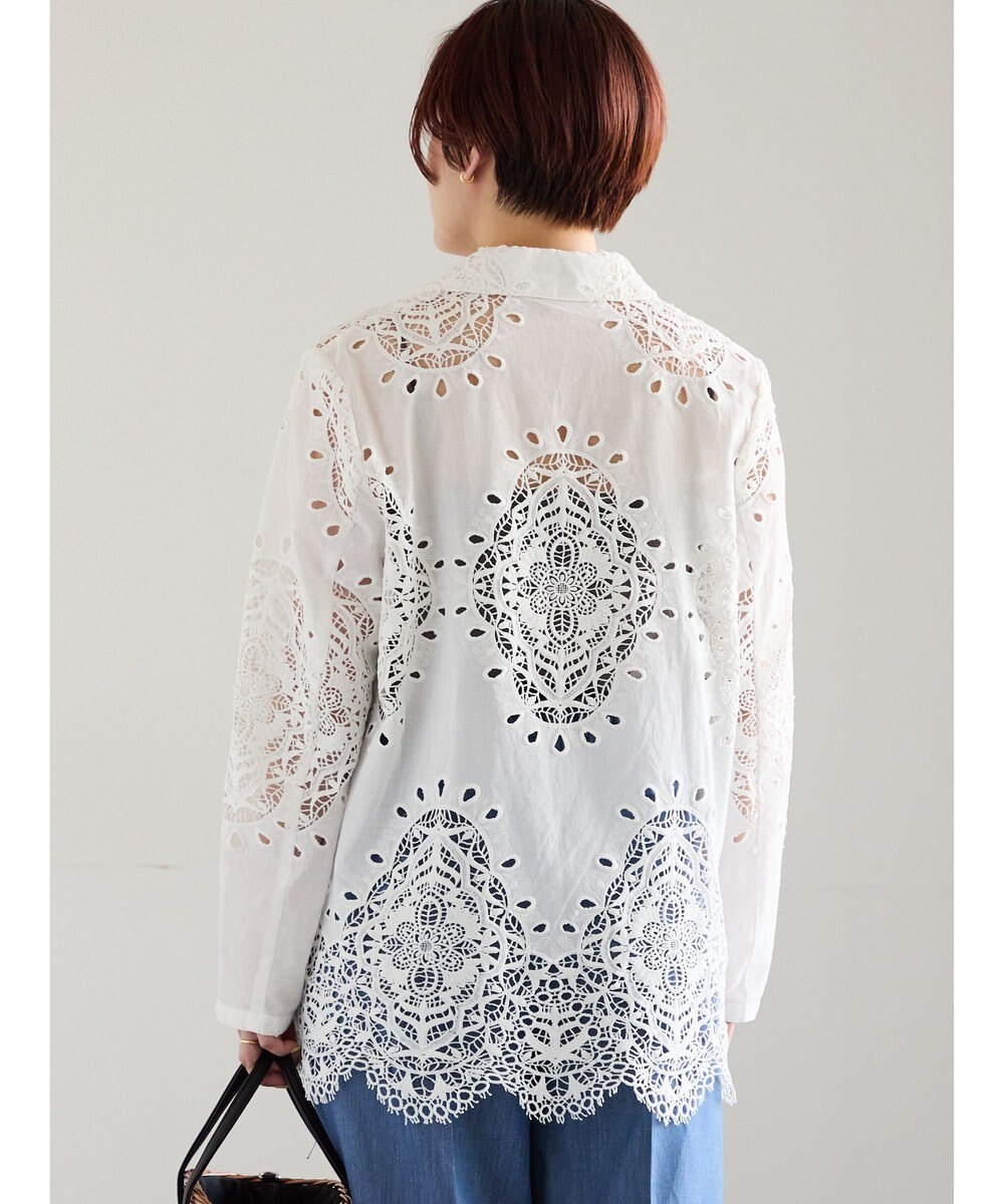 Te chichi ケミカルレースコットンジャケット 