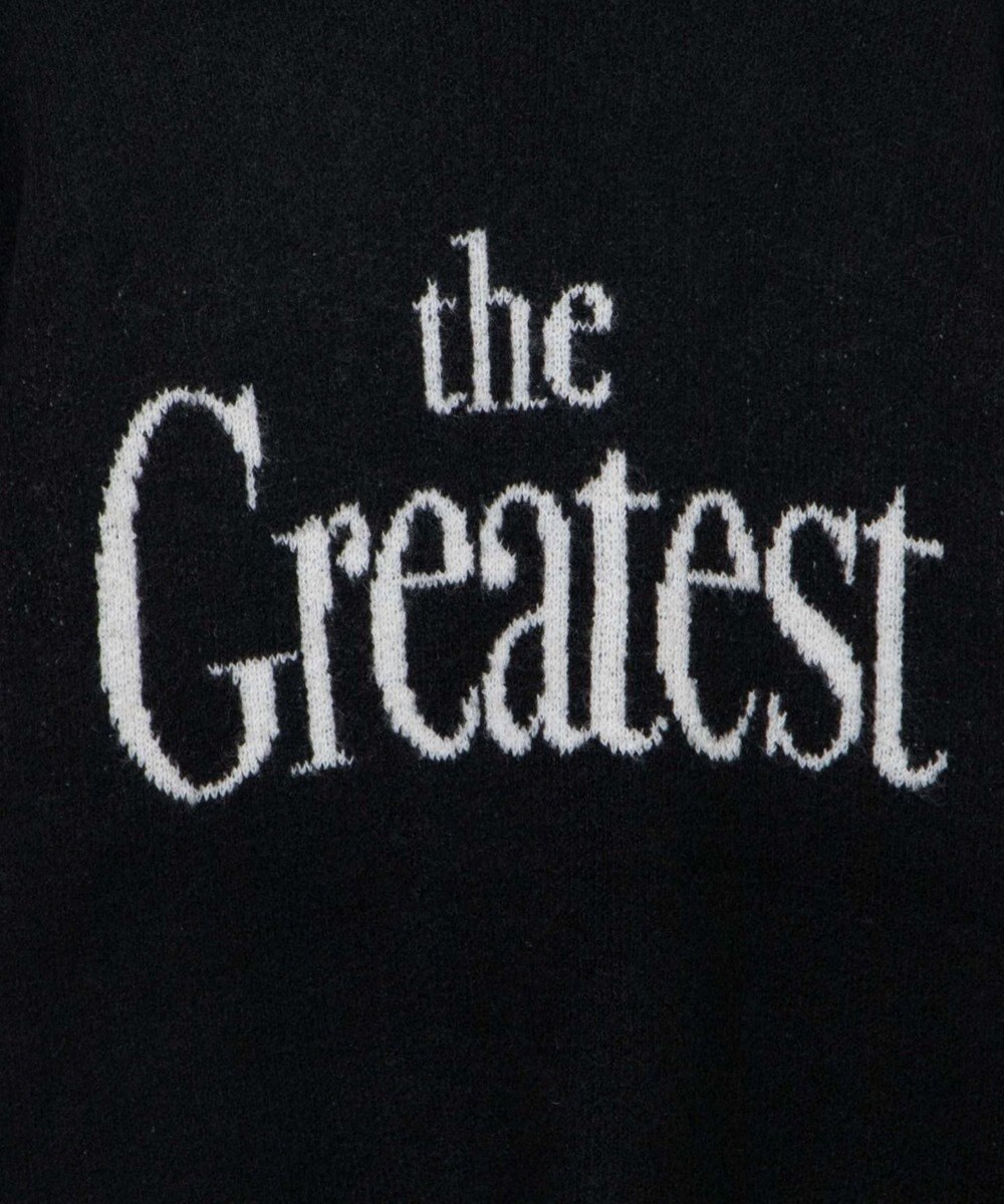 WEGO フラッフィーロゴジャガードニットプルオーバー 