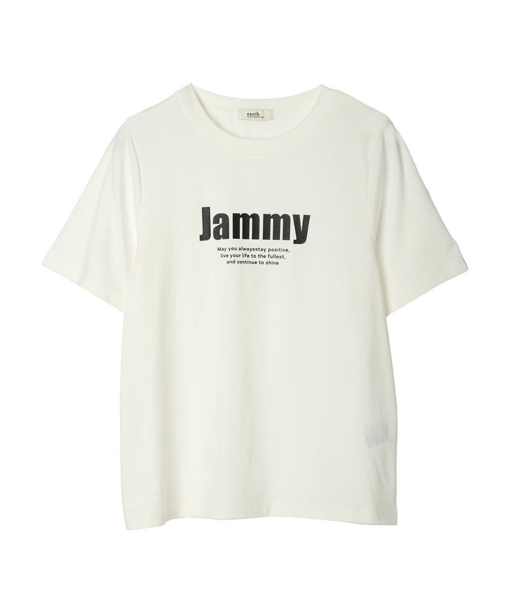 earth music&ecology ロゴソリッドミニマルＴシャツ 