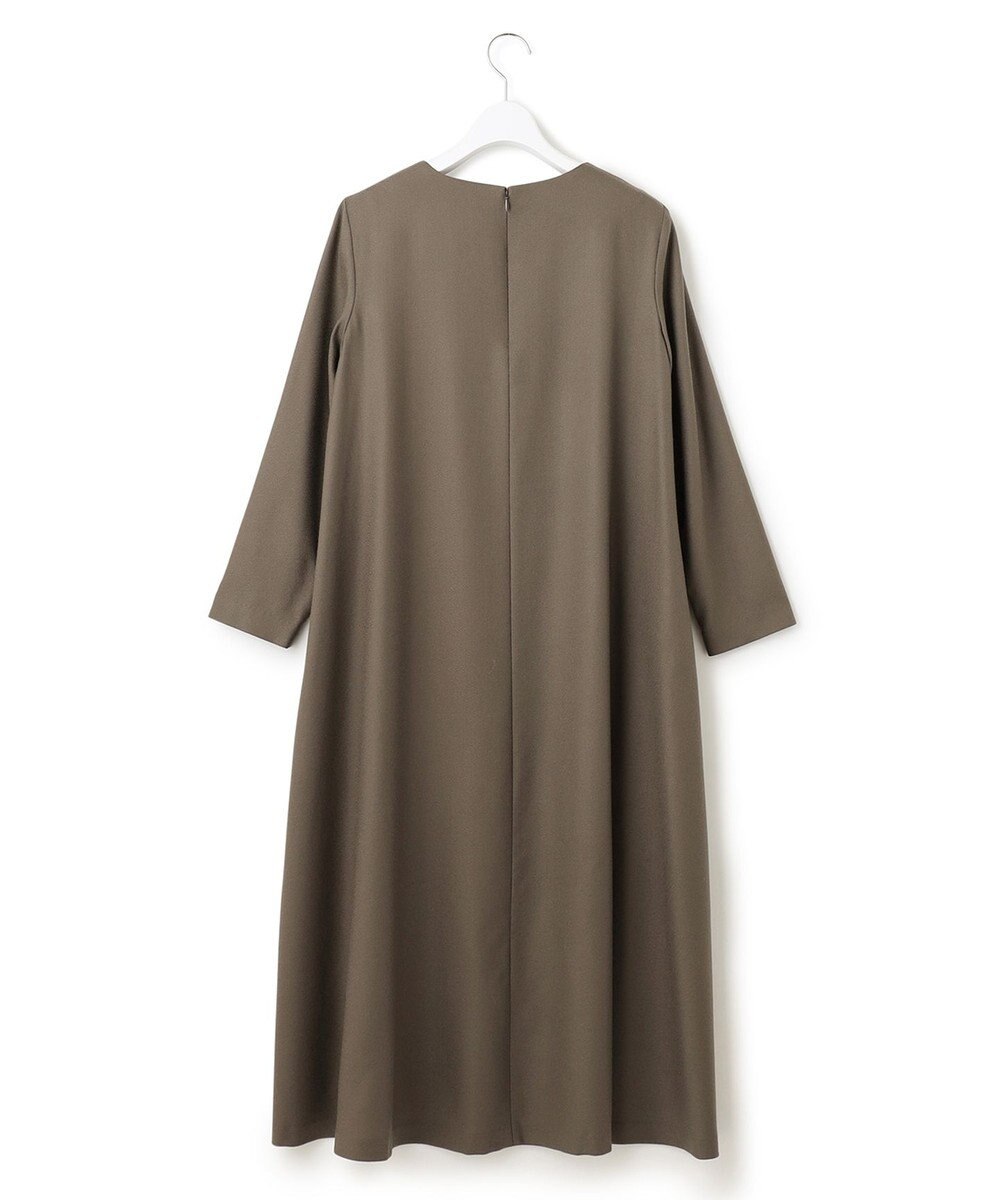 23区 ウールジョーゼット Aライン ワンピース 