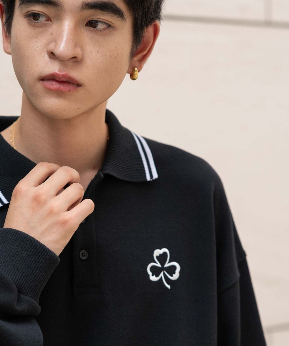 WEGO 【ユニセックス着用ITEM/MLサイズ展開】モチーフロゴポロスウェット 