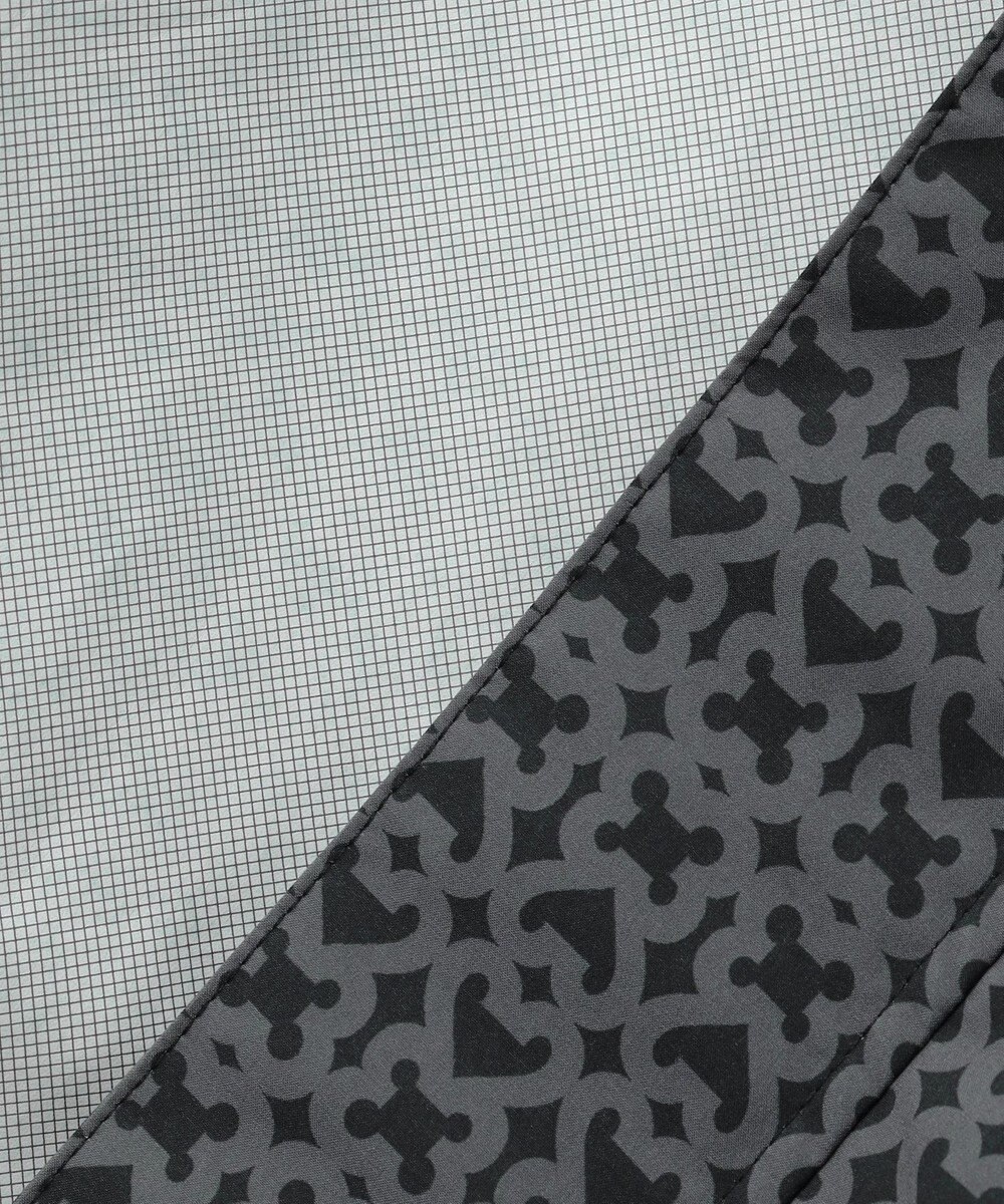 23区GOLF 【MEN】モノグラム レインブルゾン 2WAYストレッチ 透湿防水 防風 撥水 ポケッタブル 