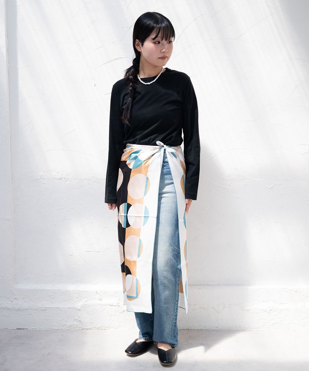 Marca ＜秋の新色！＞ 【the PORT by marca】LIGHT 大判 シルクツイル スカーフ 