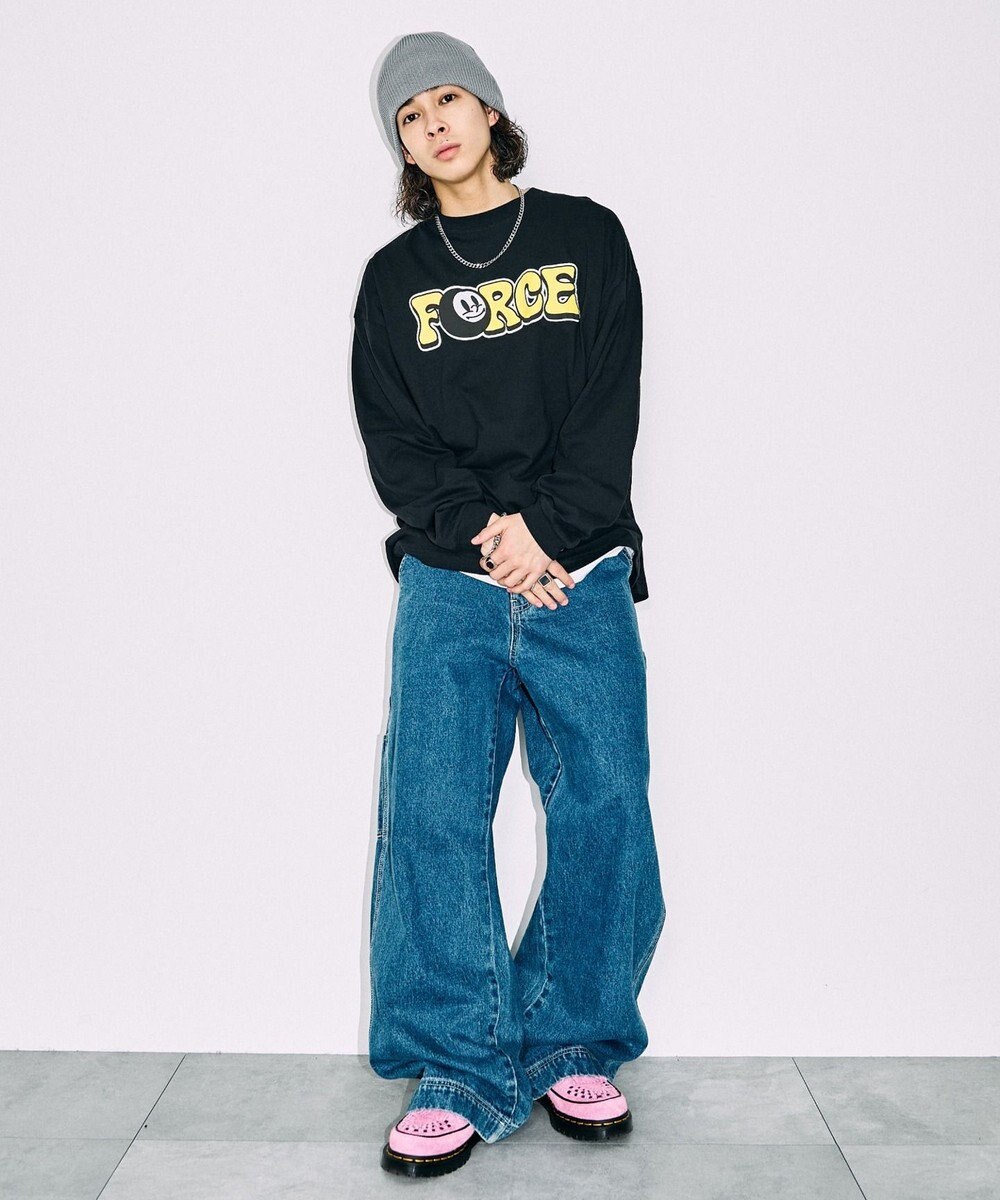 WEGO 【SETITEM】アクセ付きグラフィックロンT 