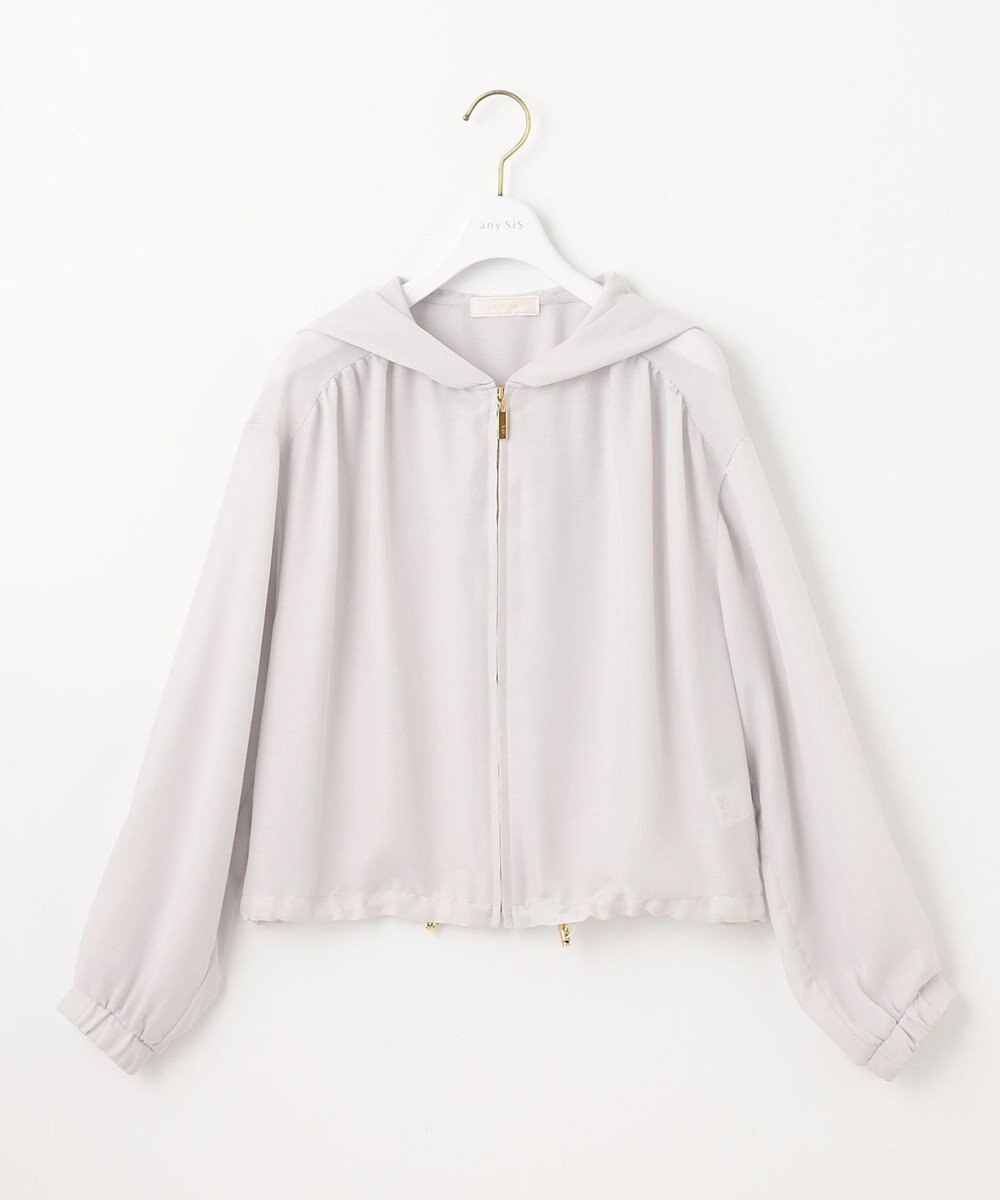 ANY SIS 【接触冷感】シアー パーカー 