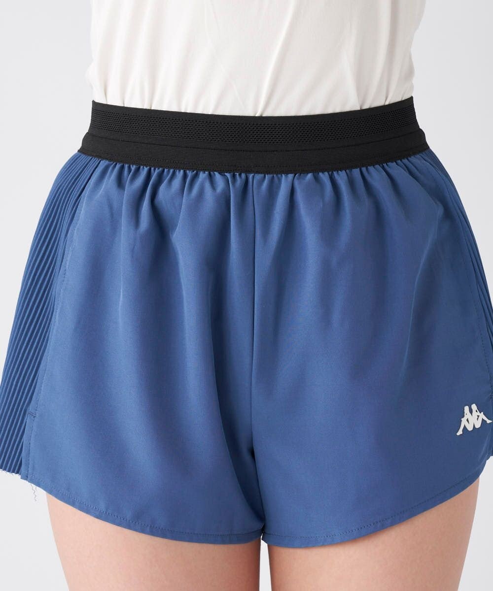 OP／FILA 【Kappa】プリーツ スポーツショートパンツ 