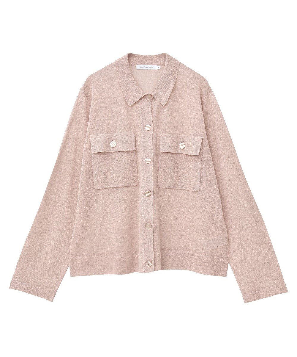 AMERICAN HOLIC シアー襟付きカーディガン 