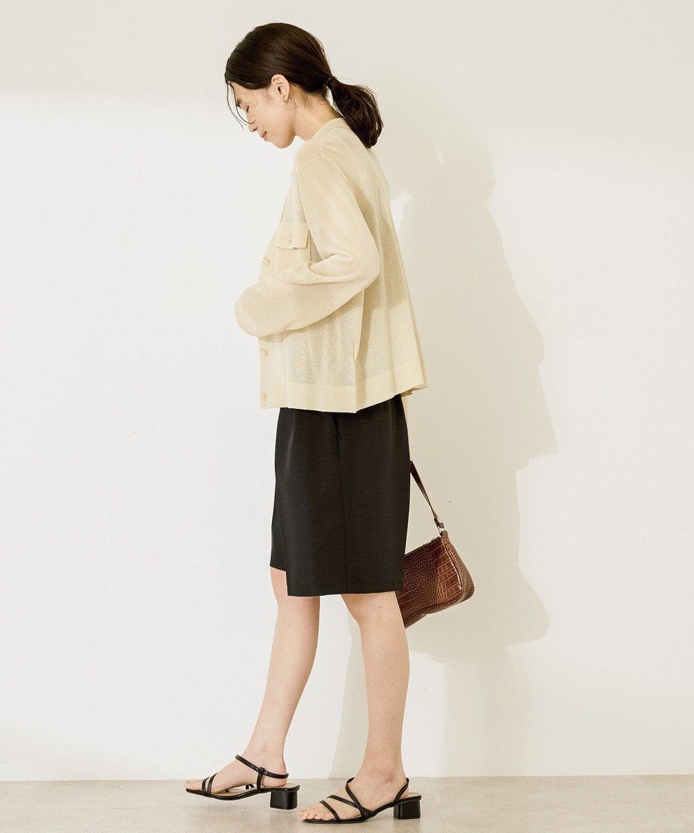 AMERICAN HOLIC シアー襟付きカーディガン 