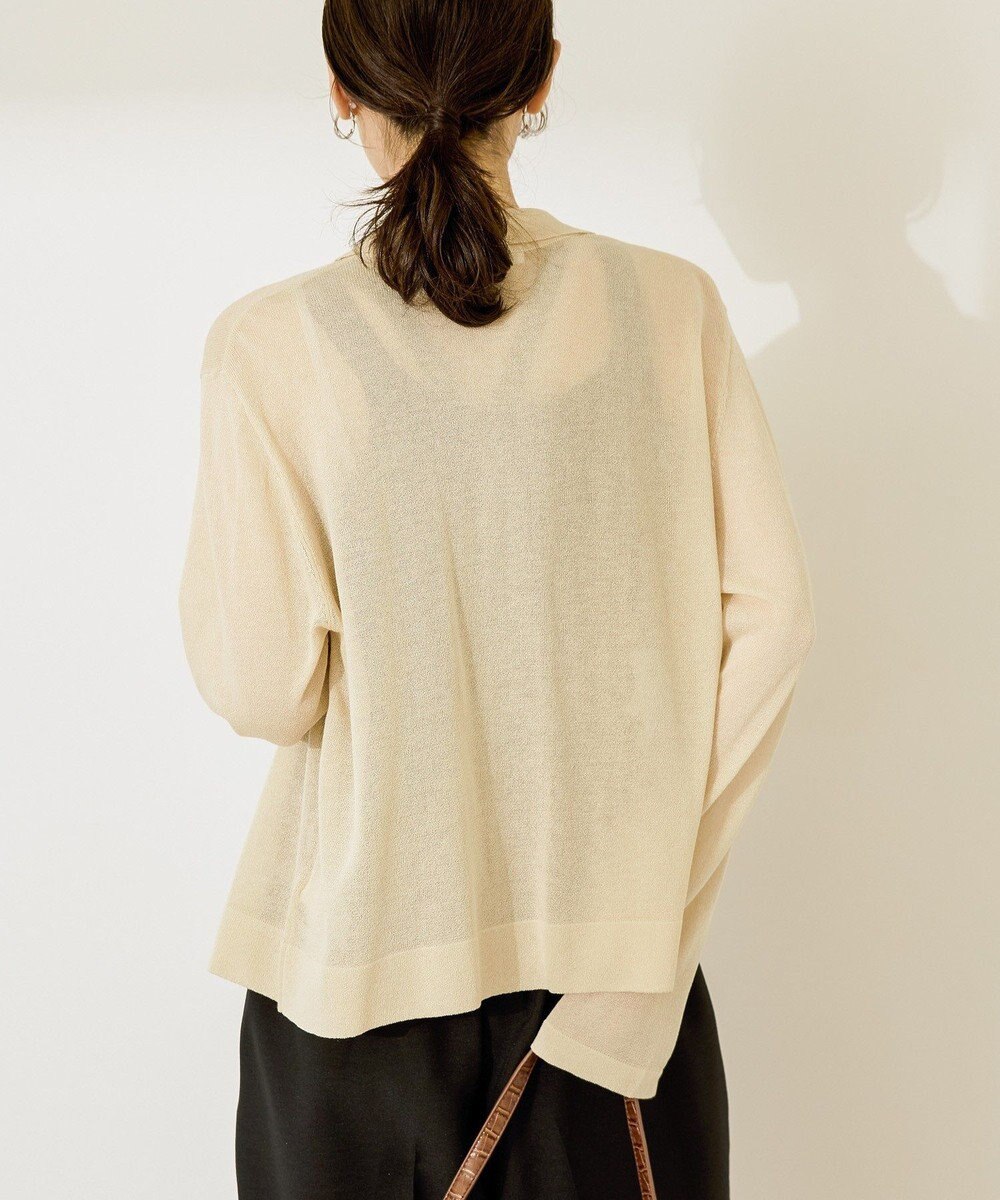 AMERICAN HOLIC シアー襟付きカーディガン 