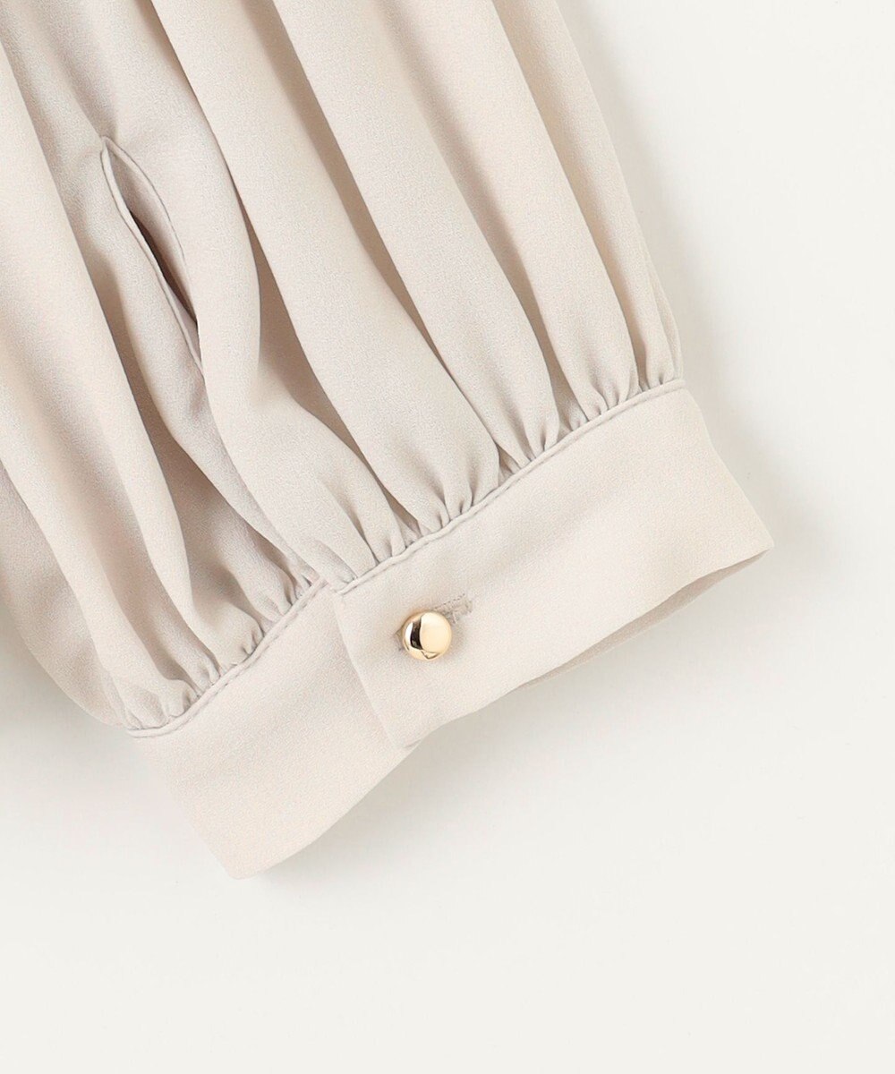 ANY 【洗濯機可/2WAY】プリーツスリーブブラウス 