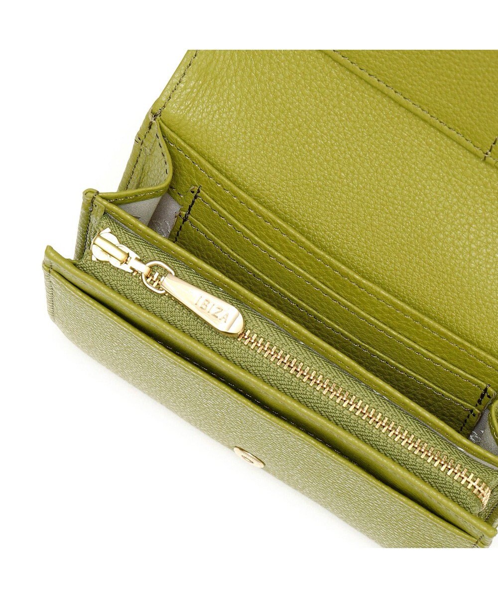 IBIZA 牛革　かぶせ二つ折り財布 