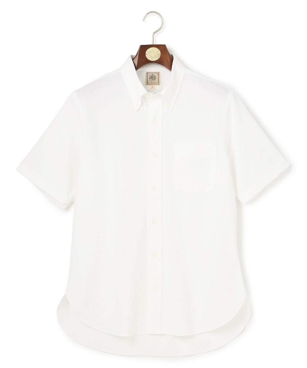 J.PRESS MEN 【吸水速乾 / 抗菌防臭 / 遮熱 / 防シワ】【J.PRESS OXFORD JERSEY】カノコインレイ半袖 シャツ / B.D. 