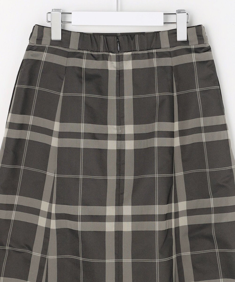 J.PRESS LADIES S ブロックチェックジャガード フレア スカート 