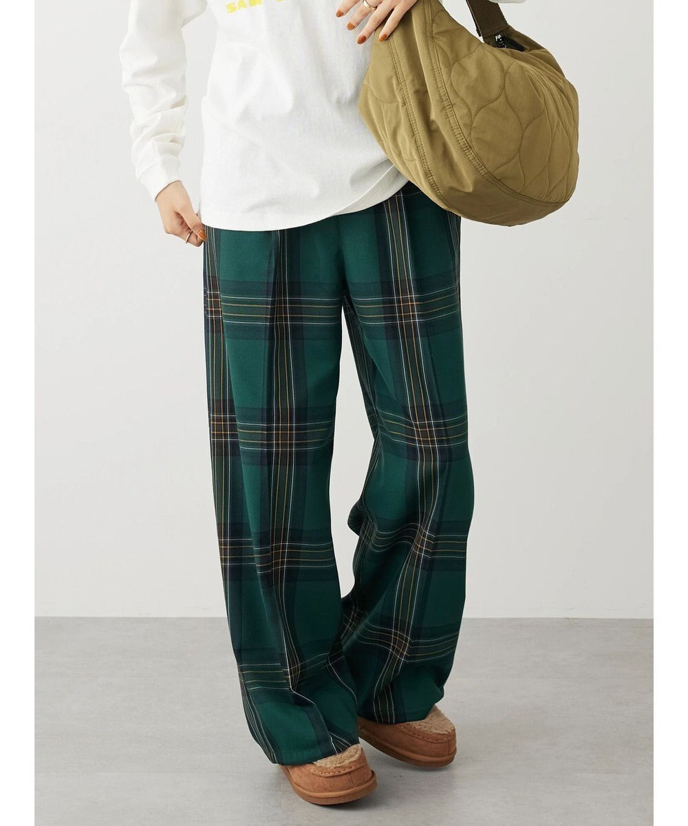 CRAFT STANDARD BOUTIQUE センタープレスチェックパンツ 