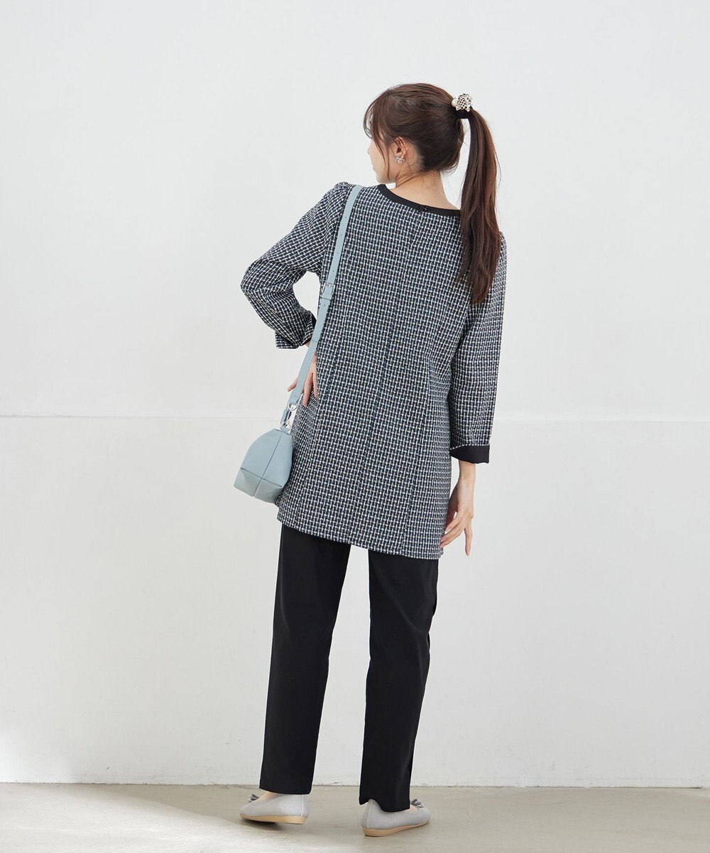 Tiaclasse L 【洗える】ツイードチュニック 