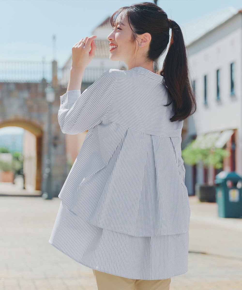 Tiaclasse バックタックフレアチュニック 