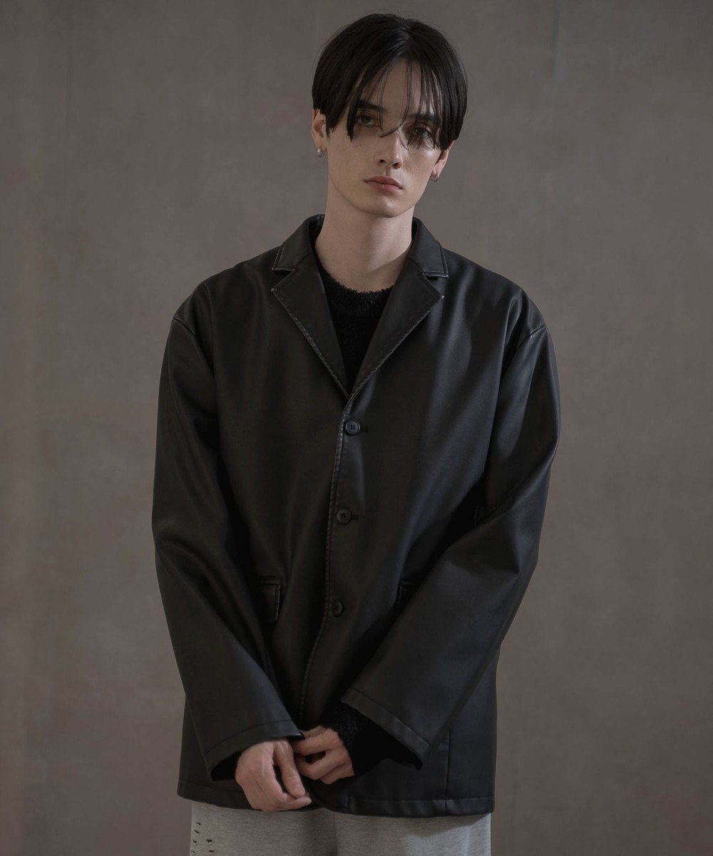 WEGO PUシングルテーラードジャケット 