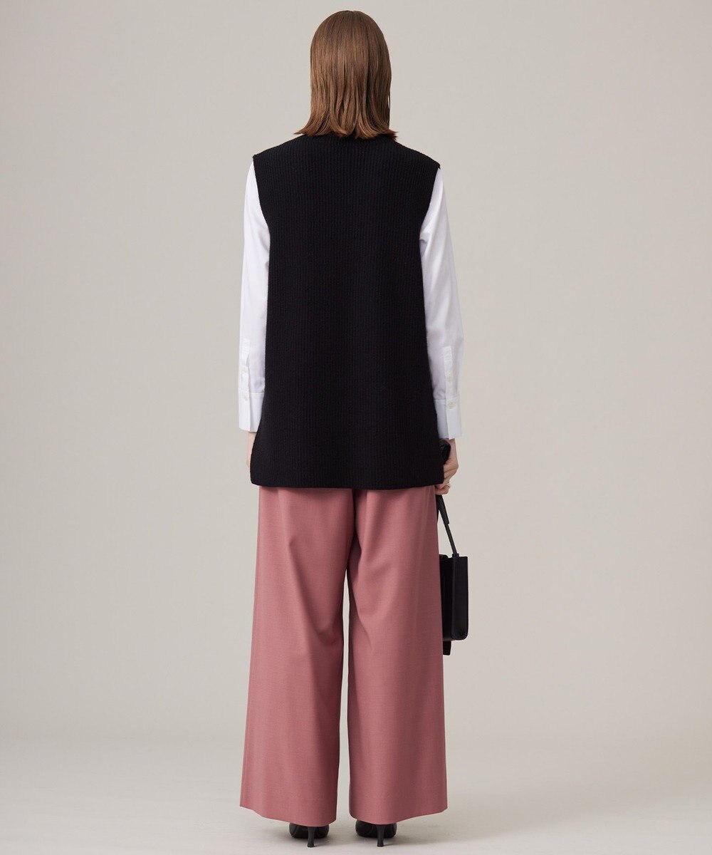 ICB 【洗える】 コットンサテンシャーティング シャツ 