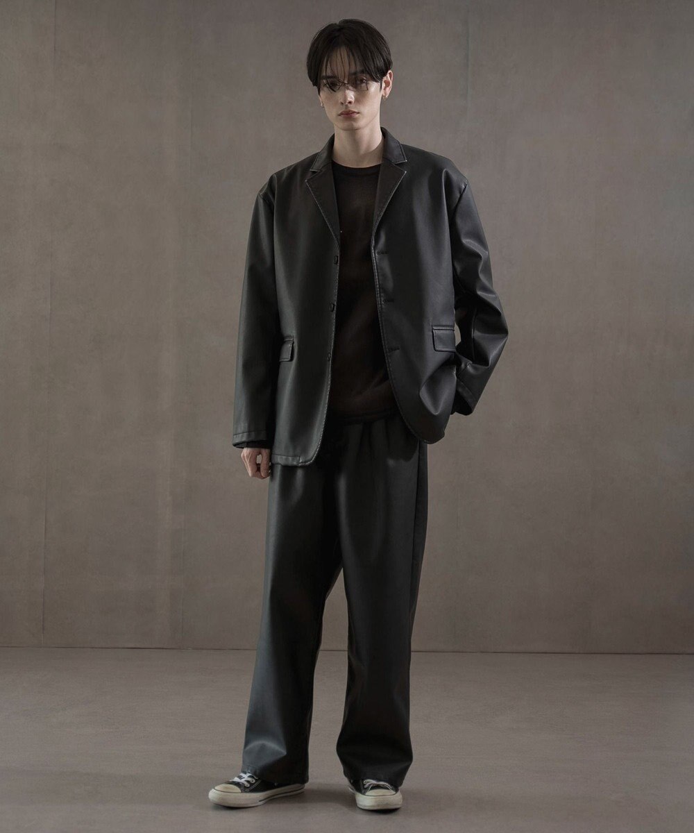 WEGO PUシングルテーラードジャケット 