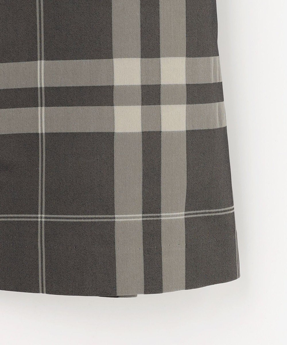J.PRESS LADIES S ブロックチェックジャガード フレア スカート 