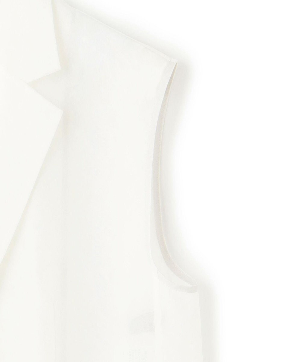 uncrave シアーオーガンジー テーラードジレ 