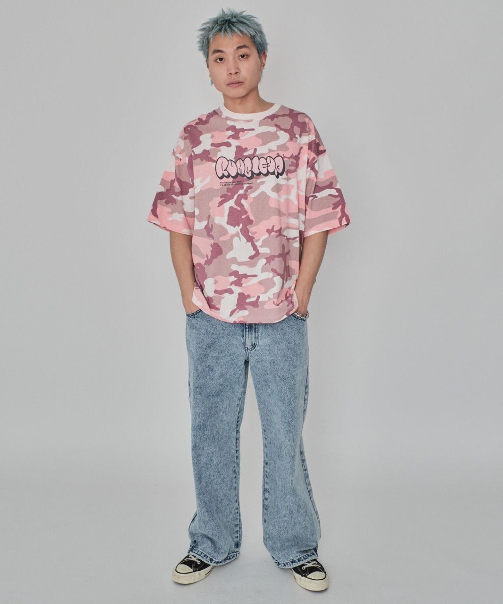 WEGO 【ユニセックス着用ITEM/MLサイズ展開】カモフラグラフィックT（SS） 