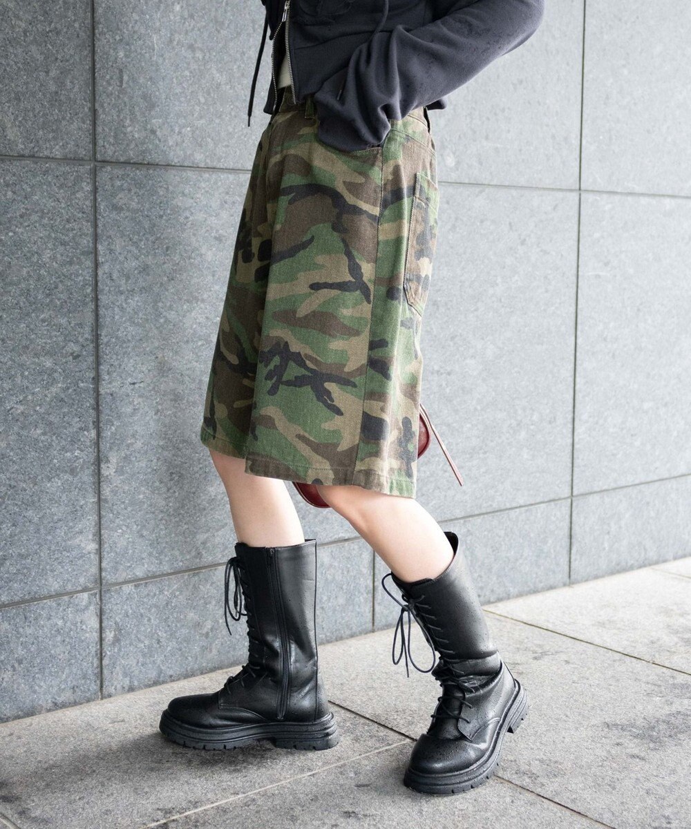 WEGO 【新色追加】ヴィンテージウォッシュデニムハーフパンツ 