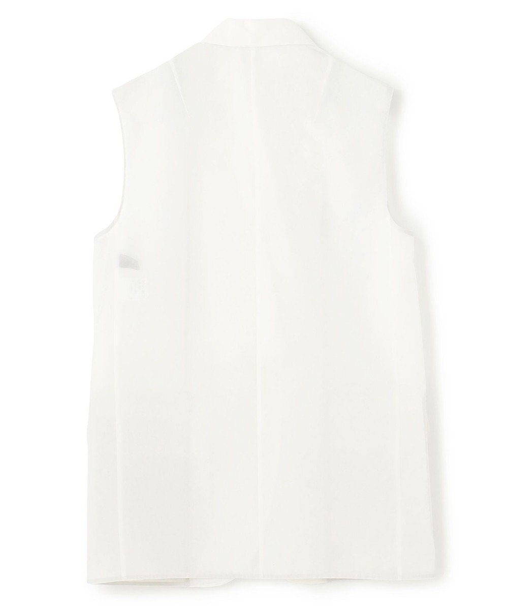 uncrave シアーオーガンジー テーラードジレ 