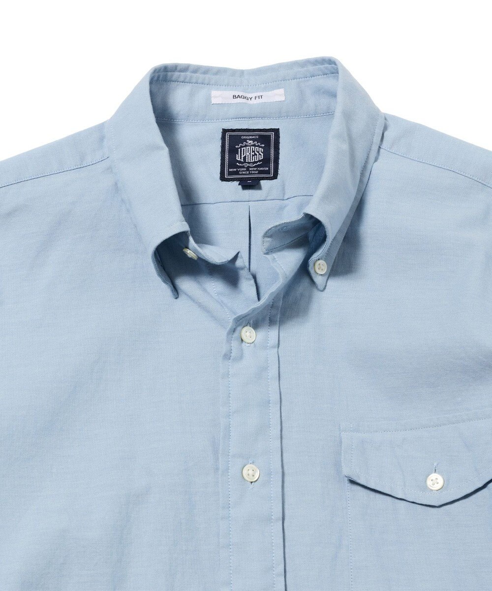 J.PRESS MEN 【J.PRESS ORIGINALS】【UNISEX】Cotton Dangary Shirt / B.D. / Baggy-Fit 