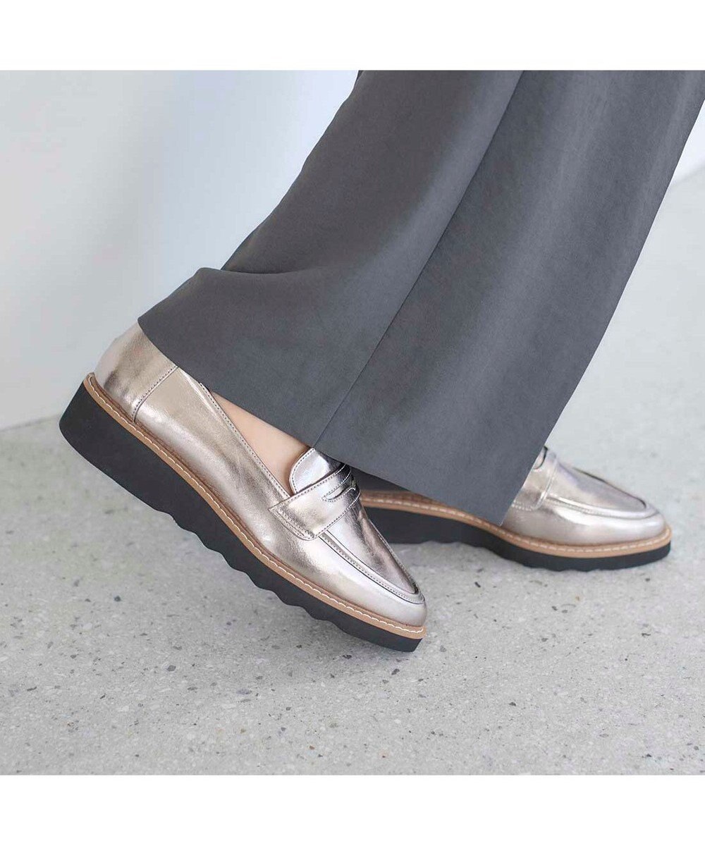 MODE ET JACOMO <carino>【レイン】ポインテッドコインローファー 