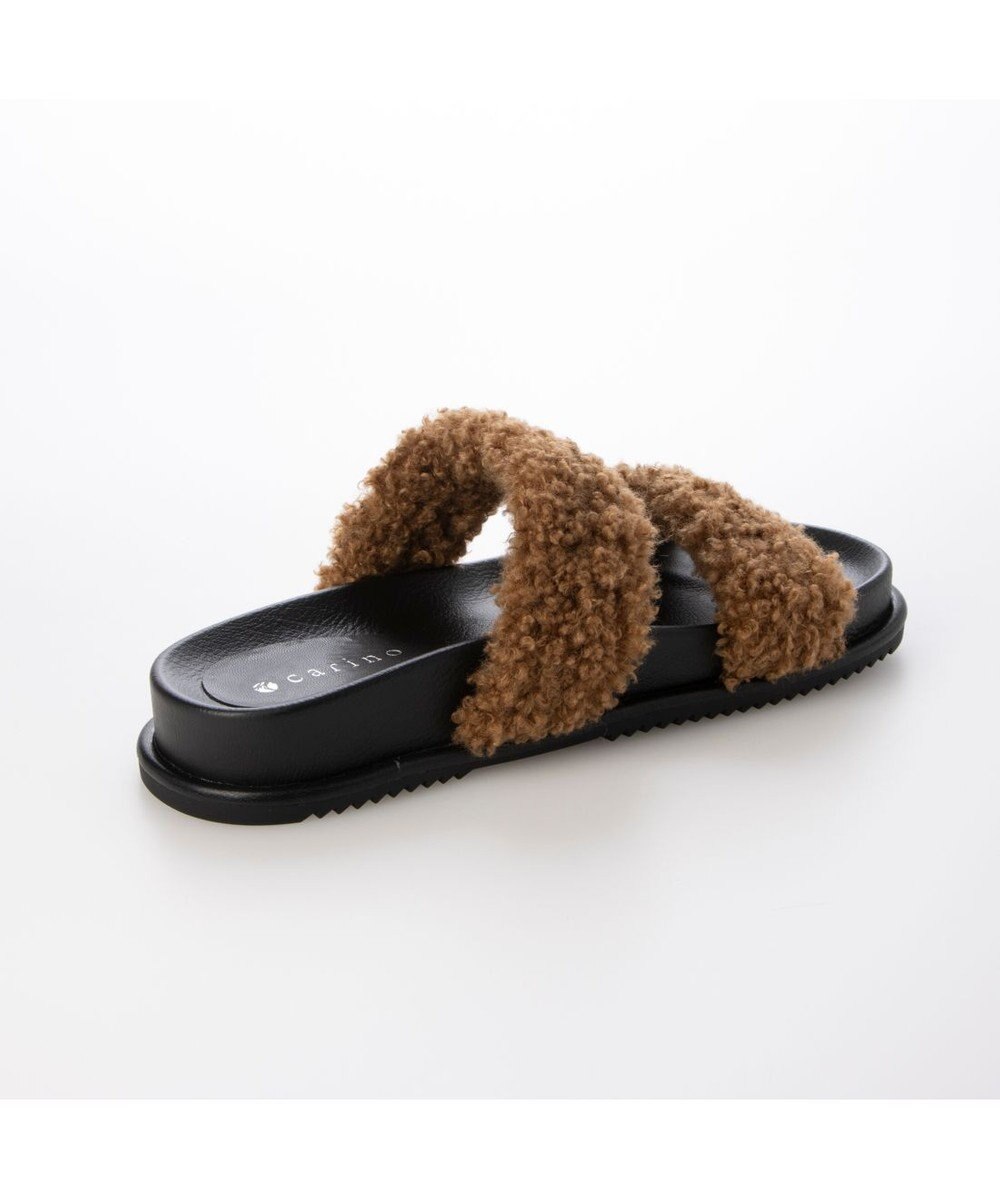 MODE ET JACOMO <carino>エコファーもこもこサンダル 