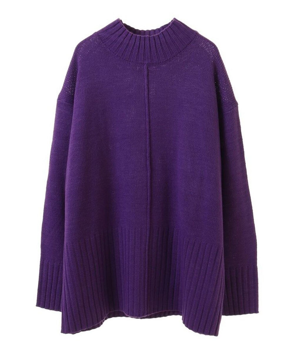 Green Parks 洗えるモックネックニットプルオーバー 