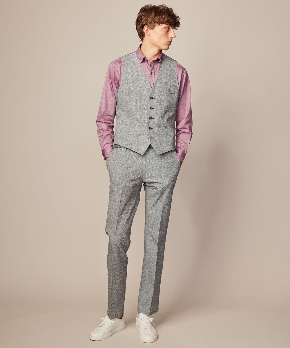 JOSEPH ABBOUD 【キングサイズ・ストレッチで快適な着心地・イージーケア】ジャージー シャツ 