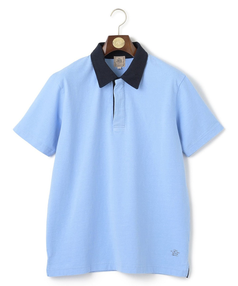 J.PRESS MEN バイカラーラガー ポロシャツ 