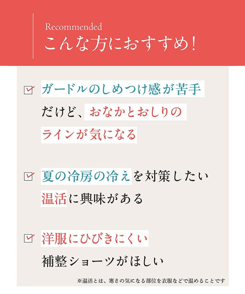 Wing 補整ショーツ ほどよいおなか押さえ まるみのあるヒップライン ラクな着用感 【Pパンツ】 ロング丈 はきこみ丈ふかめ KJ4825 ウイング／ワコール 